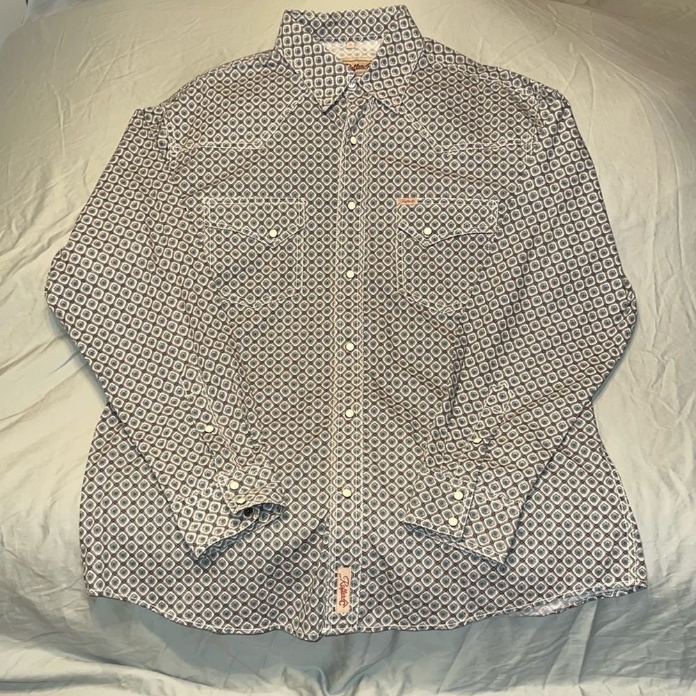 Men’s XL Rafter C cowboy collection long sleeve pearl snap shirt